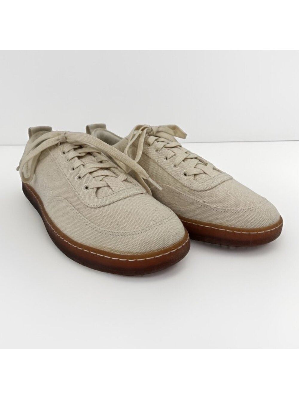 Everlane Tread Bare Sneaker size 12 Women's in Canvas Natural Lace-up Shoes